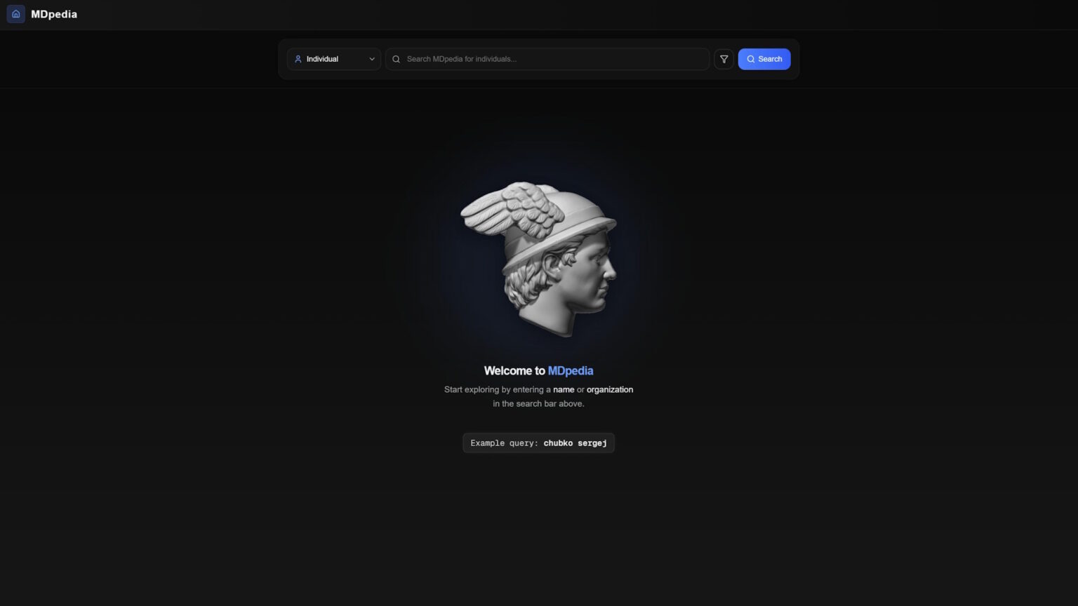 home page